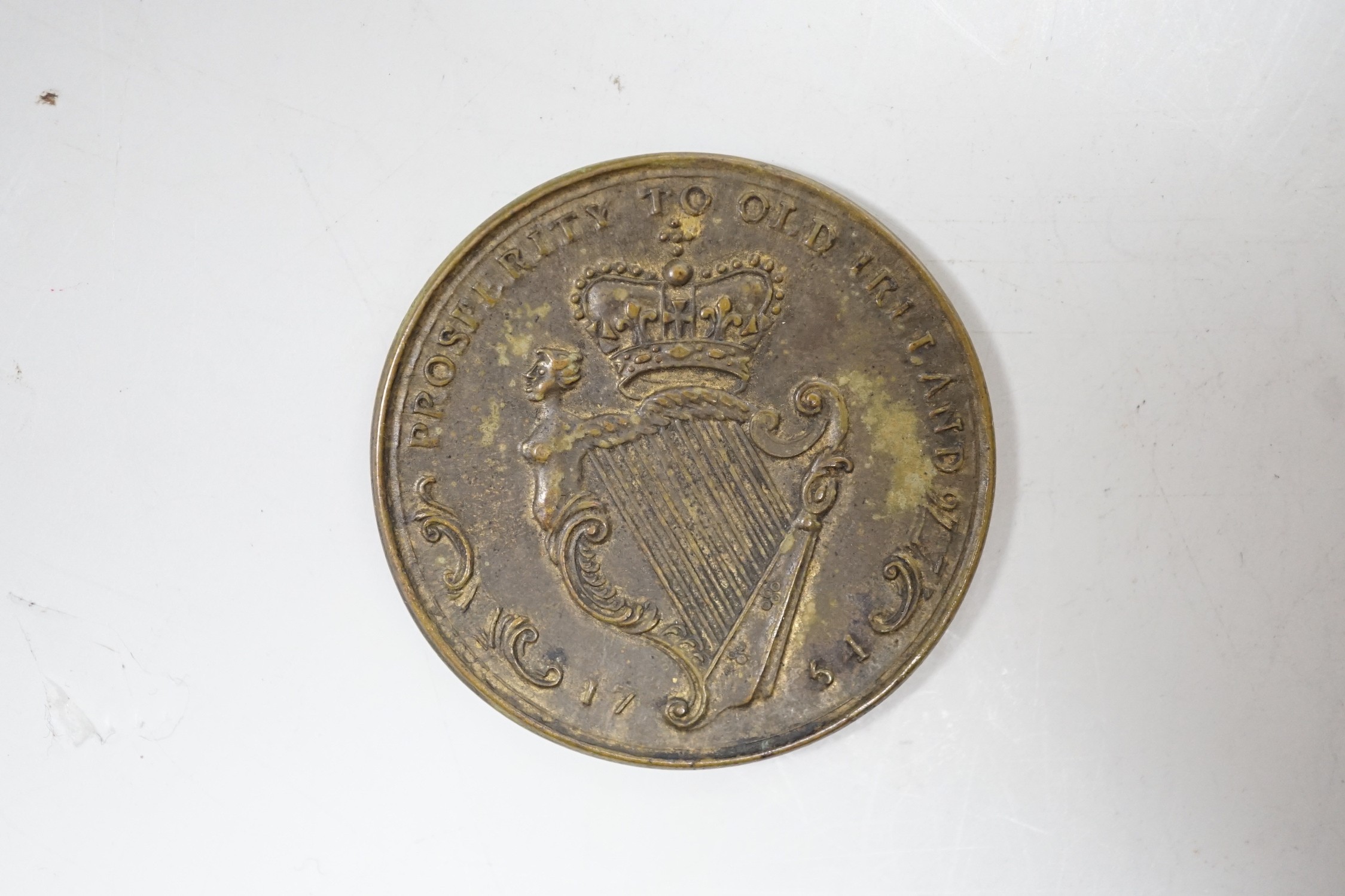 18th century Ireland commemorative medal –